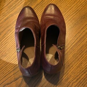 Dansko Burgundy Ankle Booties